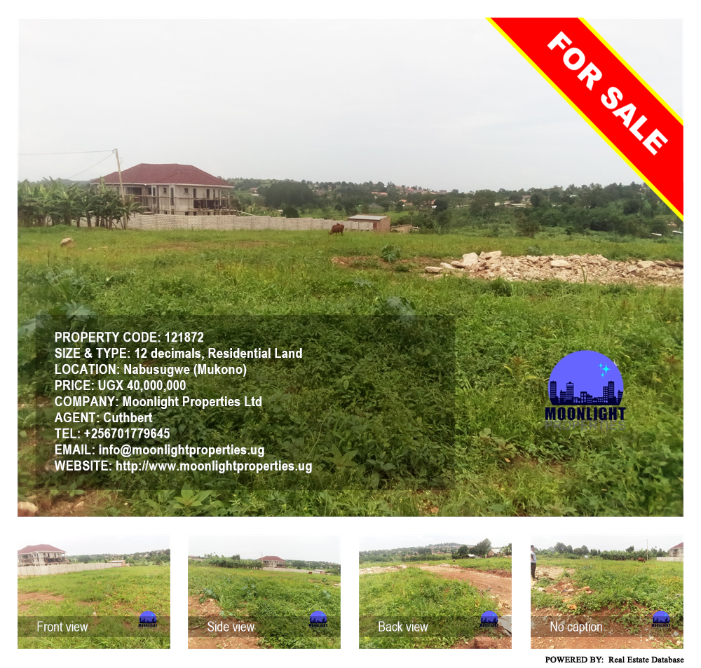 Residential Land  for sale in Nabusugwe Mukono Uganda, code: 121872