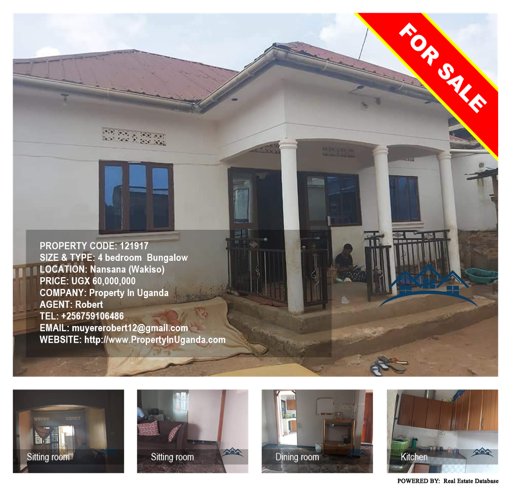 4 bedroom Bungalow  for sale in Nansana Wakiso Uganda, code: 121917