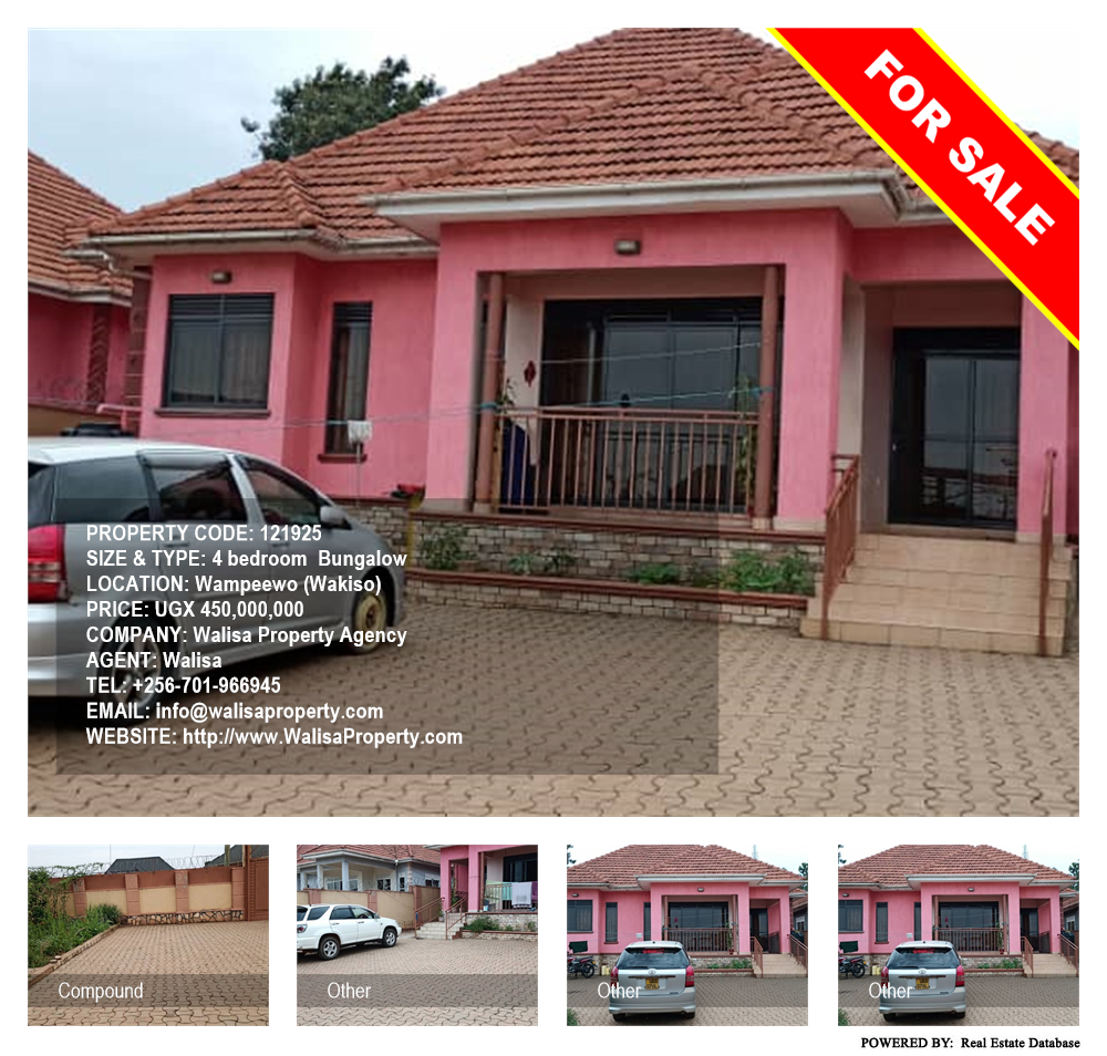 4 bedroom Bungalow  for sale in Wampeewo Wakiso Uganda, code: 121925