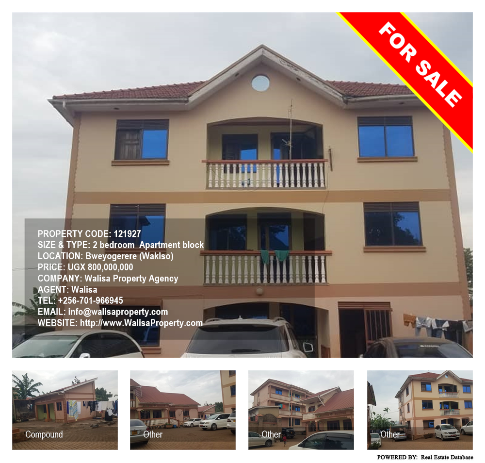 2 bedroom Apartment block  for sale in Bweyogerere Wakiso Uganda, code: 121927
