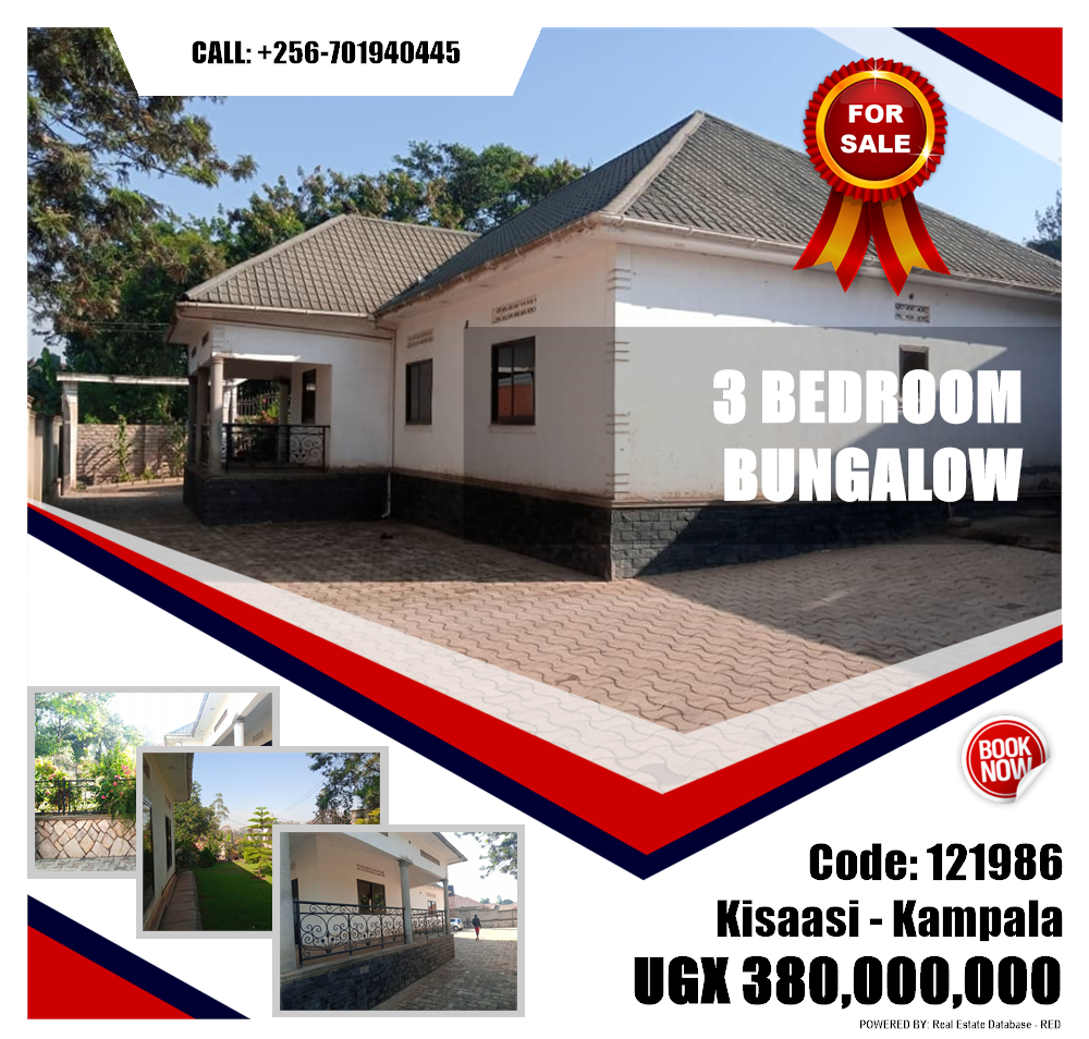 3 bedroom Bungalow  for sale in Kisaasi Kampala Uganda, code: 121986