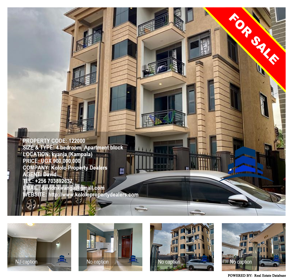 4 bedroom Apartment block  for sale in Kyanja Kampala Uganda, code: 122000