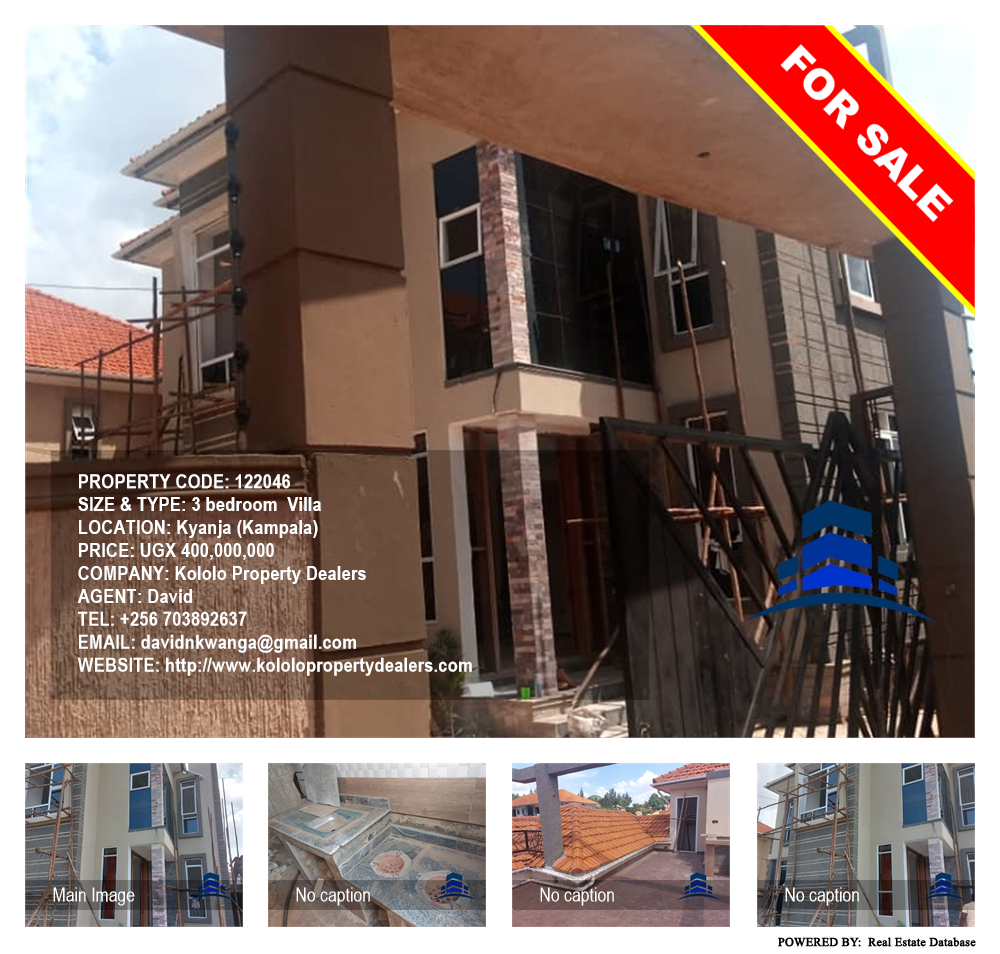3 bedroom Villa  for sale in Kyanja Kampala Uganda, code: 122046