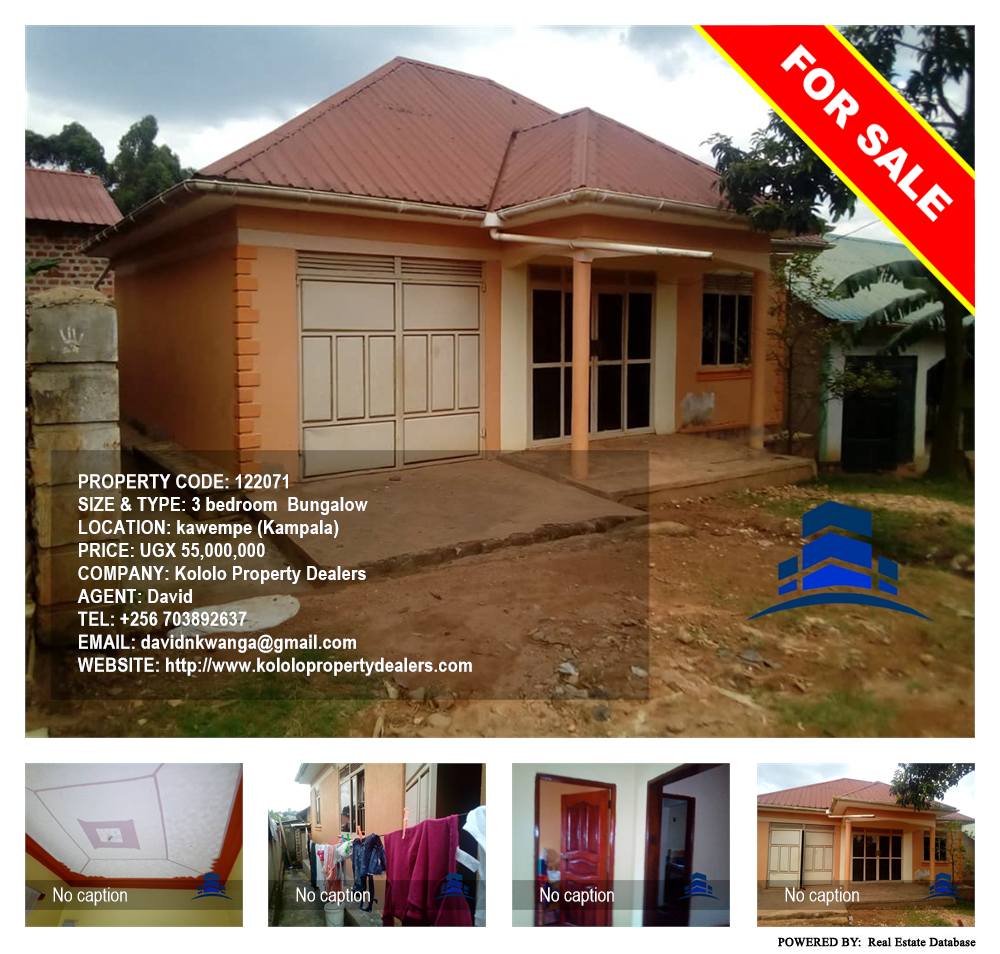 3 bedroom Bungalow  for sale in Kawempe Kampala Uganda, code: 122071