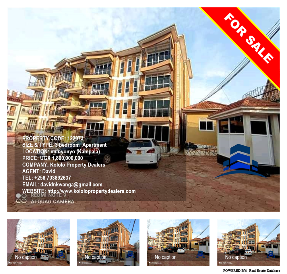 3 bedroom Apartment  for sale in Munyonyo Kampala Uganda, code: 122073