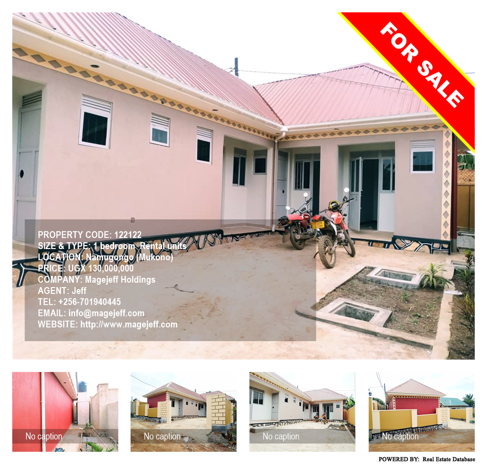 1 bedroom Rental units  for sale in Namugongo Mukono Uganda, code: 122122