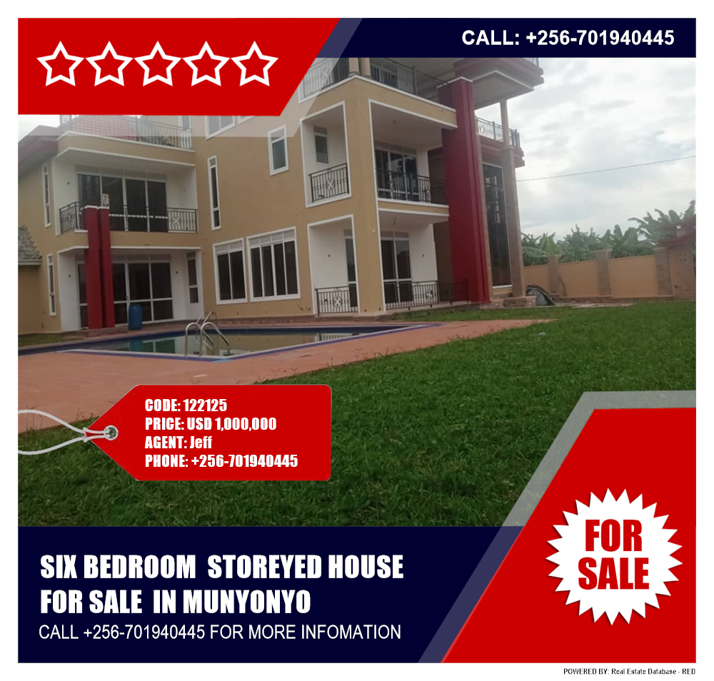 6 bedroom Storeyed house  for sale in Munyonyo Kampala Uganda, code: 122125