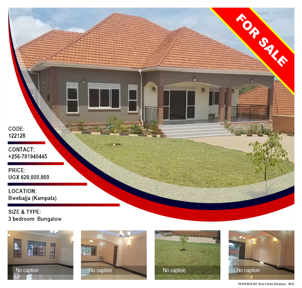 3 bedroom Bungalow  for sale in Bwebajja Kampala Uganda, code: 122128