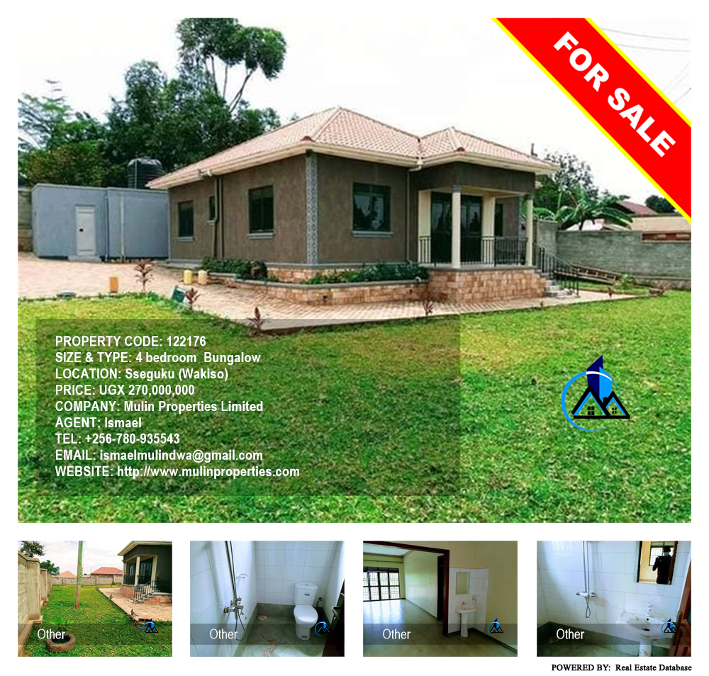 4 bedroom Bungalow  for sale in Seguku Wakiso Uganda, code: 122176