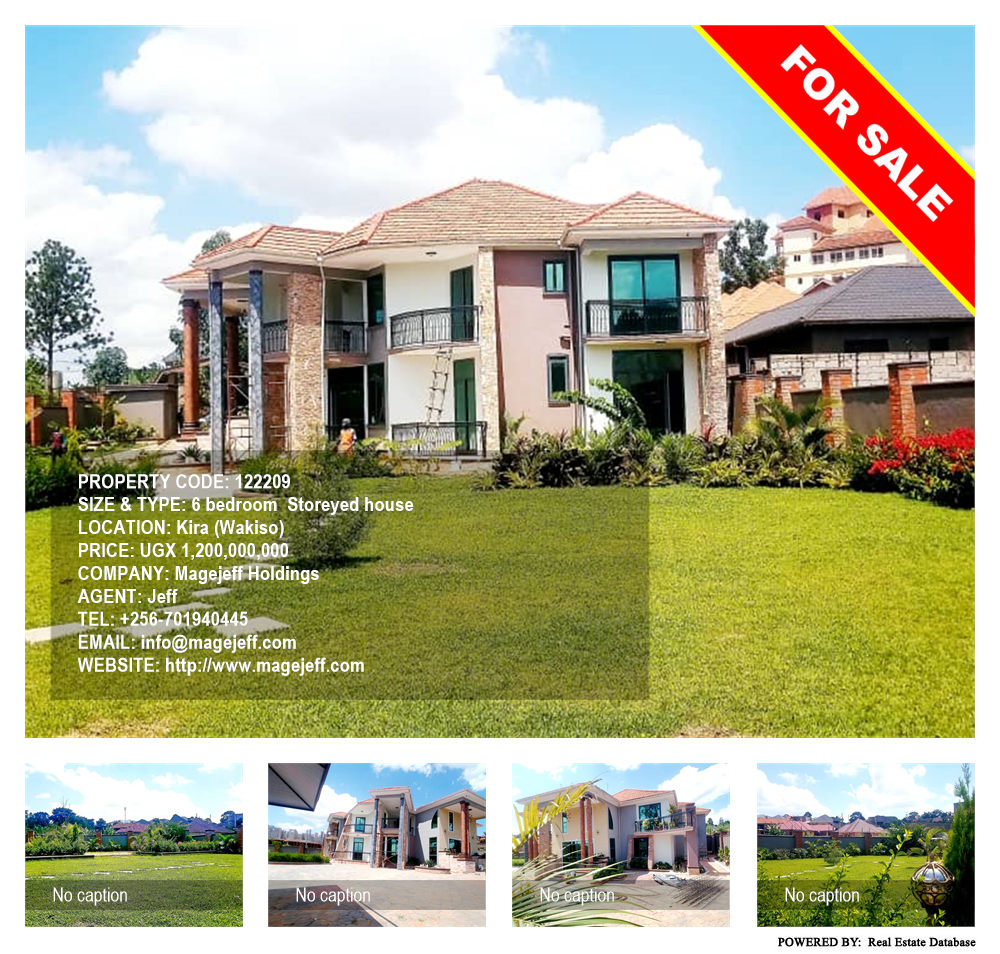 6 bedroom Storeyed house  for sale in Kira Wakiso Uganda, code: 122209