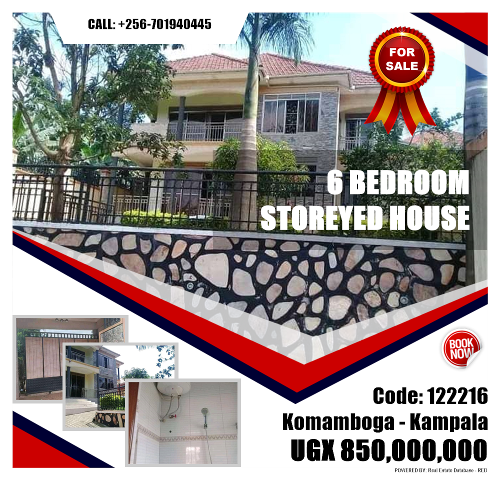 6 bedroom Storeyed house  for sale in Komamboga Kampala Uganda, code: 122216
