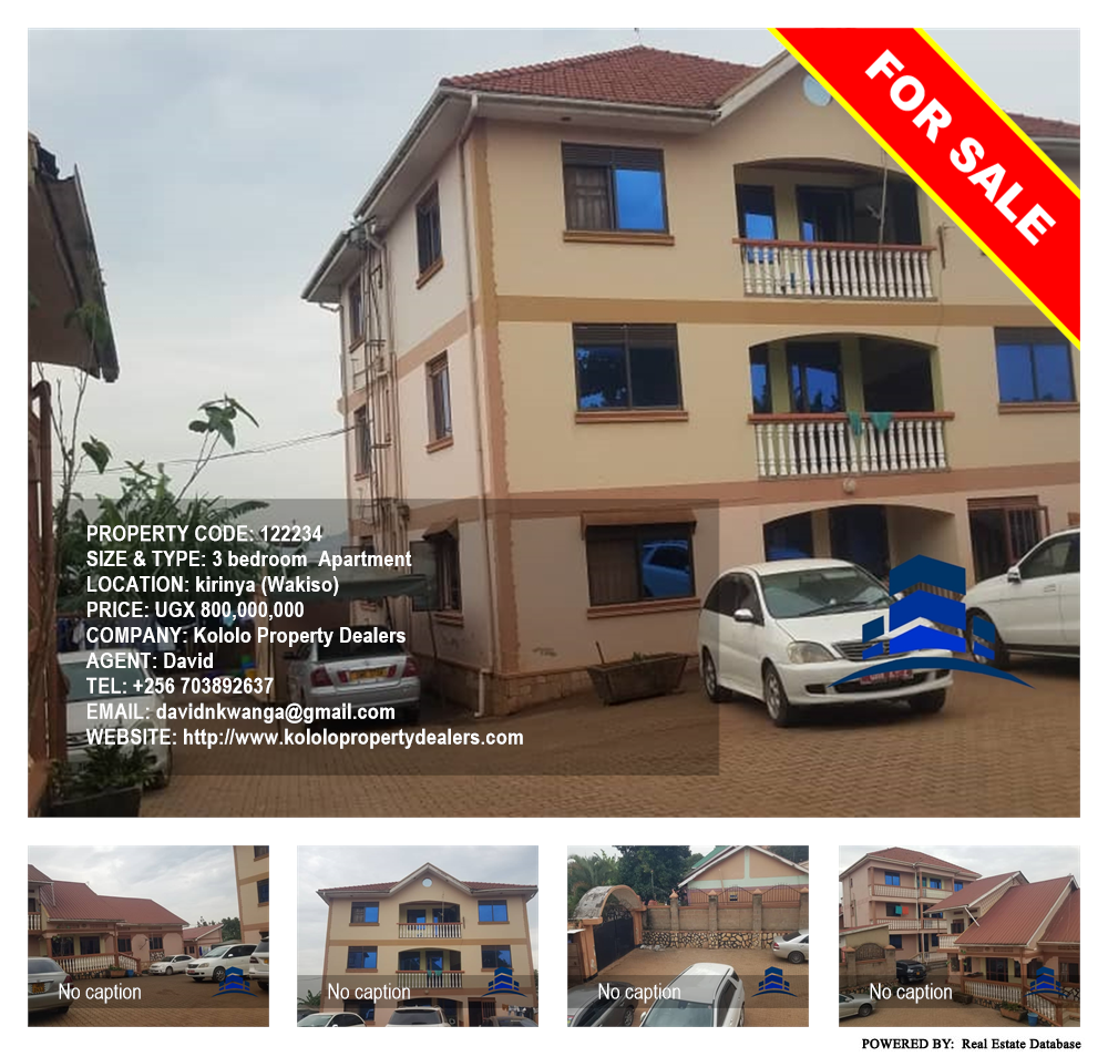 3 bedroom Apartment  for sale in Kirinya Wakiso Uganda, code: 122234