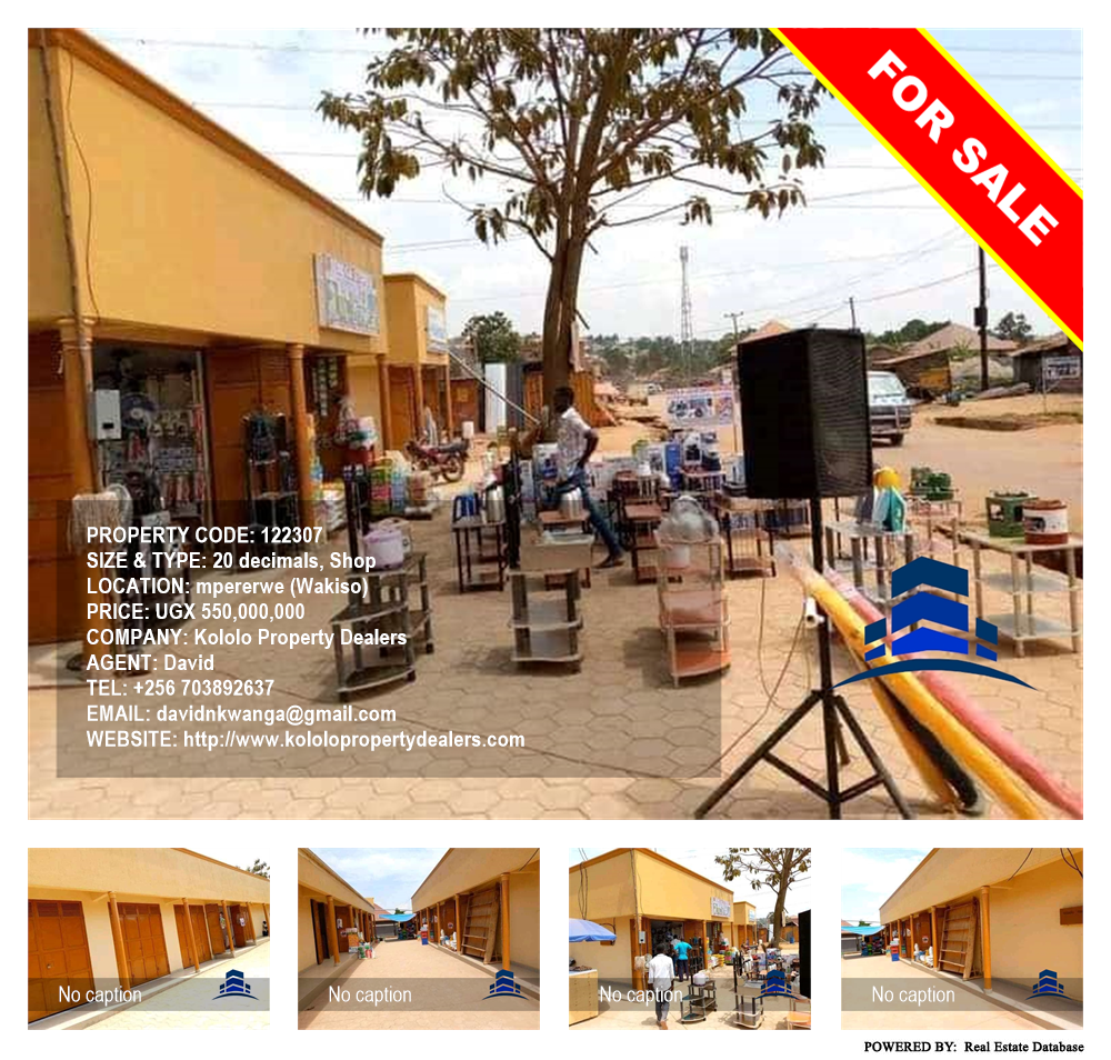 Shop  for sale in Mpererwe Wakiso Uganda, code: 122307