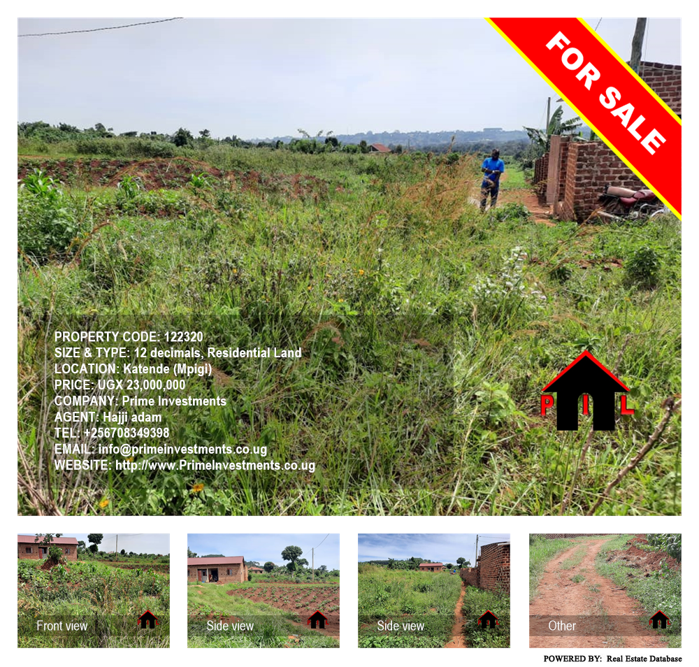 Residential Land  for sale in Katende Mpigi Uganda, code: 122320
