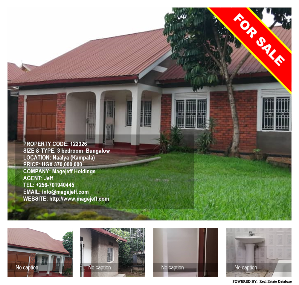 3 bedroom Bungalow  for sale in Naalya Kampala Uganda, code: 122326