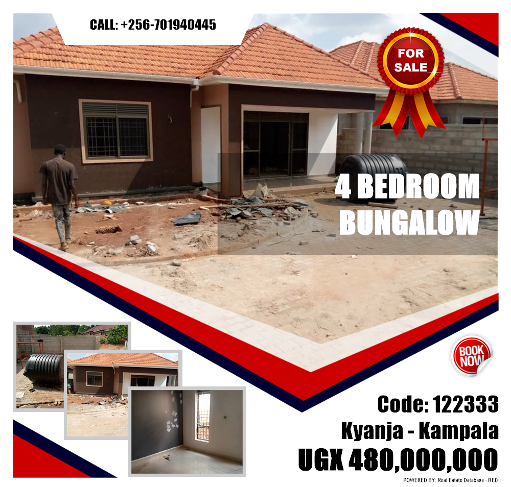 4 bedroom Bungalow  for sale in Kyanja Kampala Uganda, code: 122333