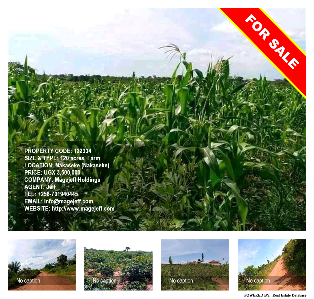 Farm  for sale in Nakaseke Nakaseke Uganda, code: 122334
