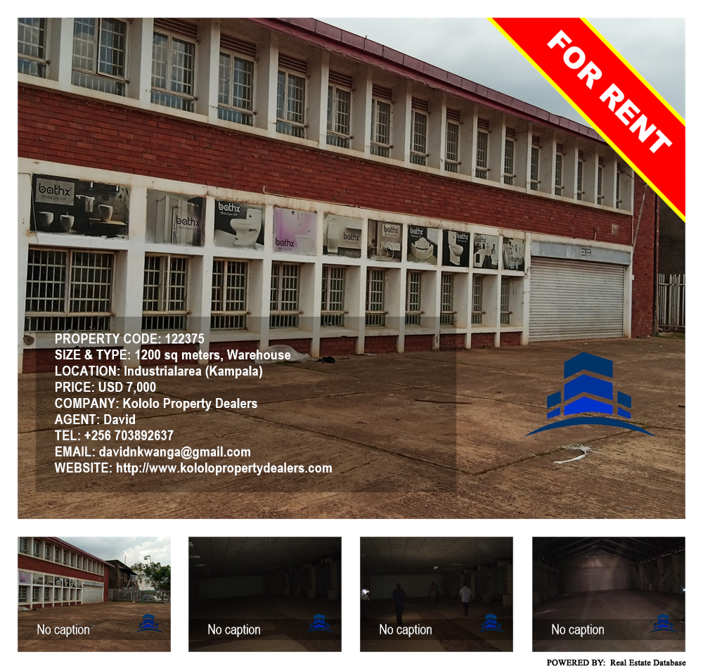 Warehouse  for rent in Industrialarea Kampala Uganda, code: 122375