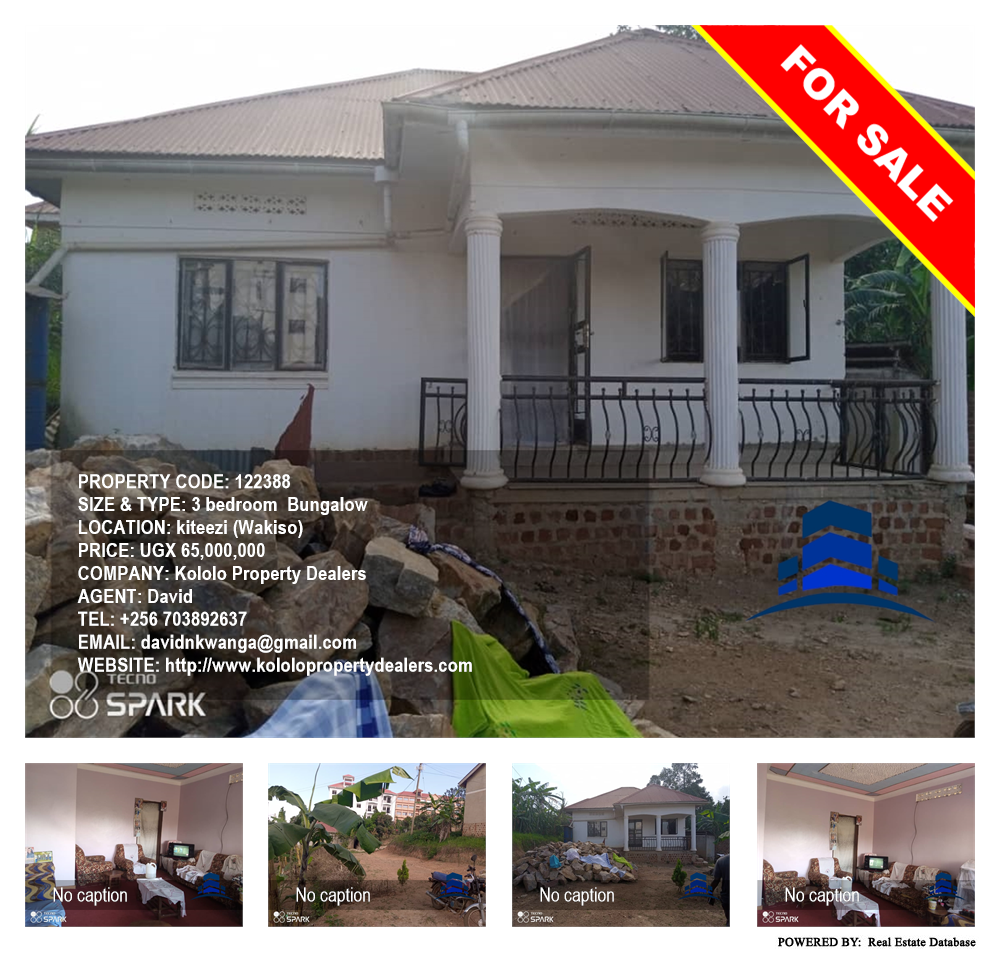 3 bedroom Bungalow  for sale in Kiteezi Wakiso Uganda, code: 122388