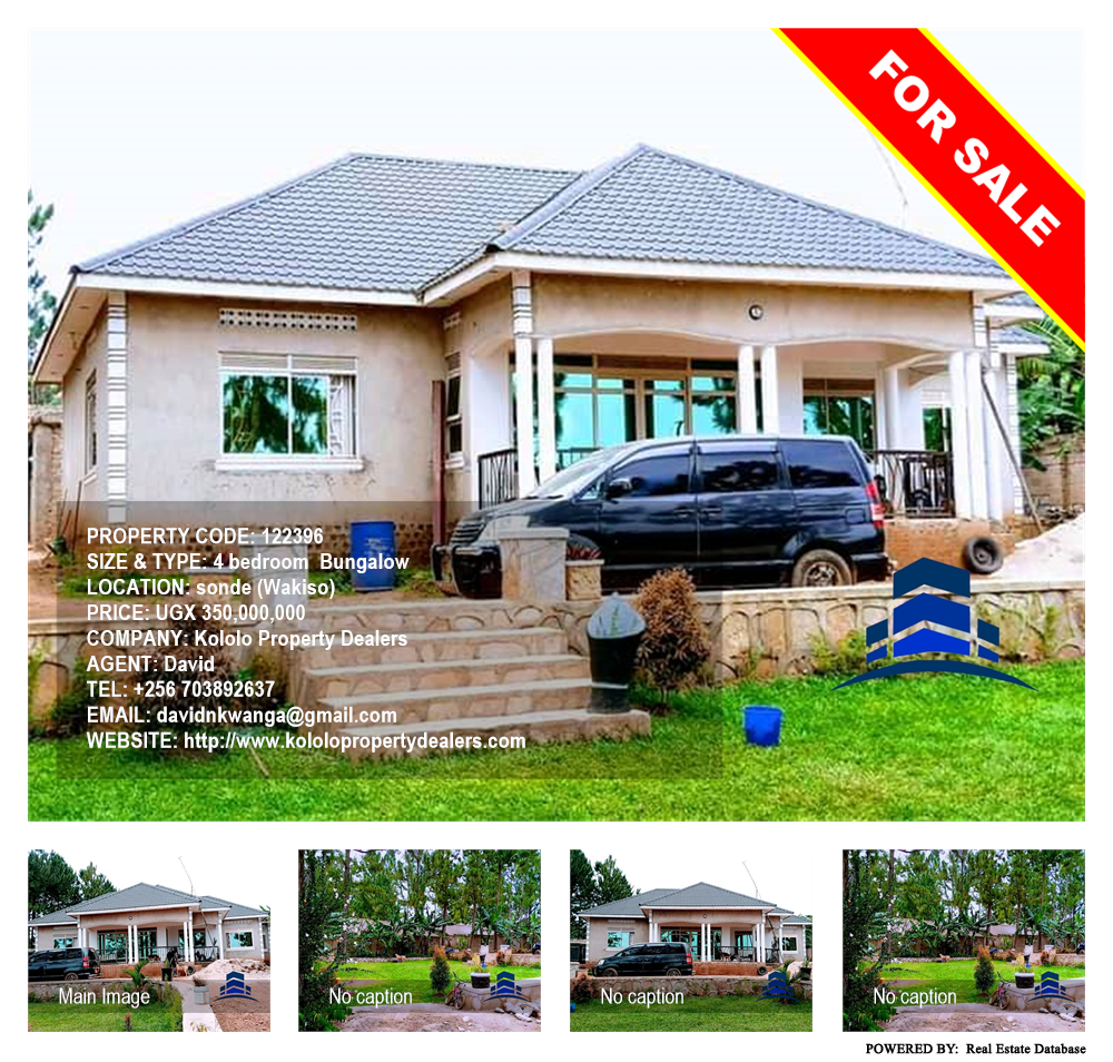 4 bedroom Bungalow  for sale in Sonde Wakiso Uganda, code: 122396