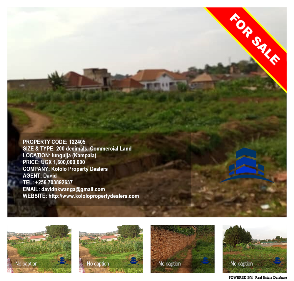 Commercial Land  for sale in Lungujja Kampala Uganda, code: 122405