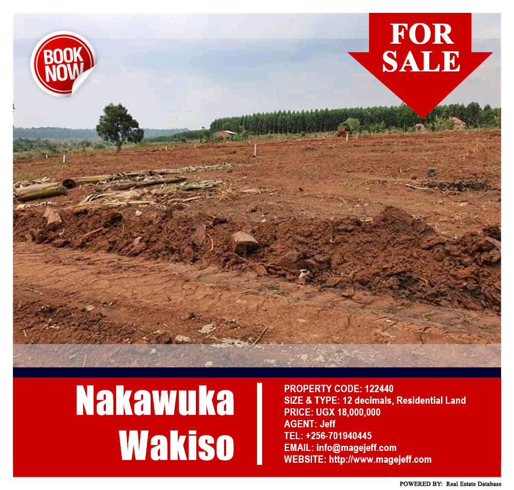 Residential Land  for sale in Nakawuka Wakiso Uganda, code: 122440