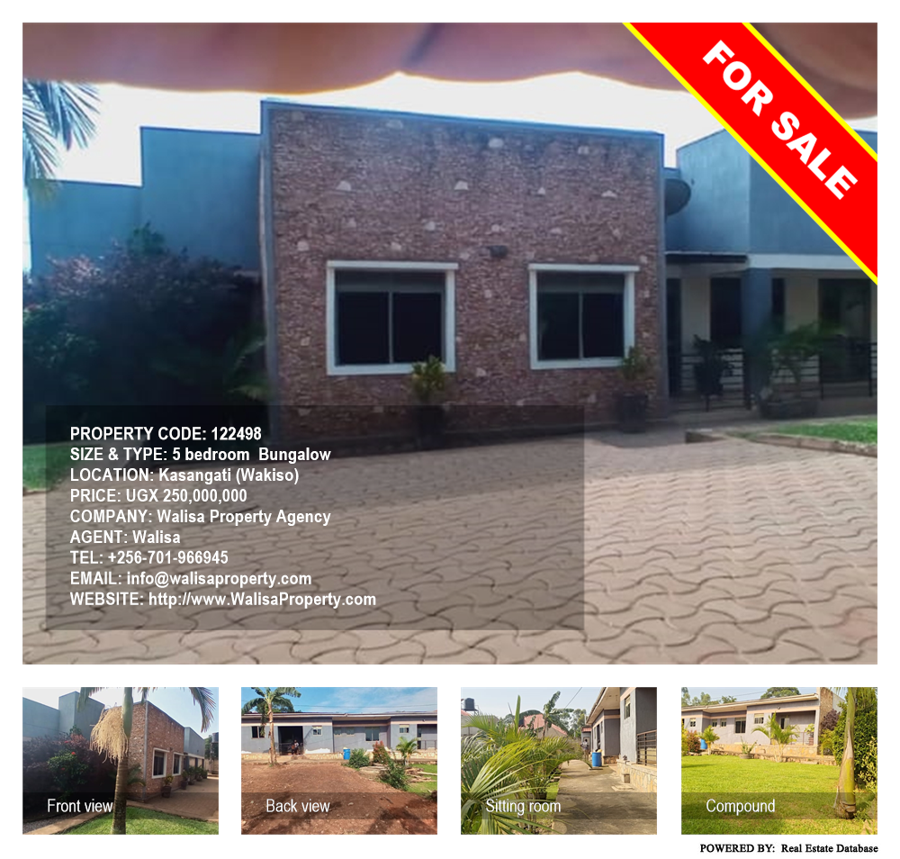 5 bedroom Bungalow  for sale in Kasangati Wakiso Uganda, code: 122498