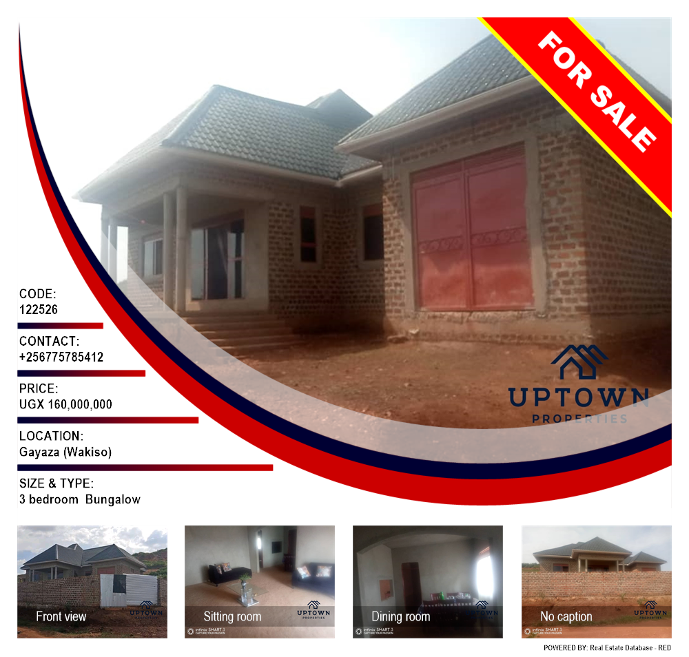 3 bedroom Bungalow  for sale in Gayaza Wakiso Uganda, code: 122526