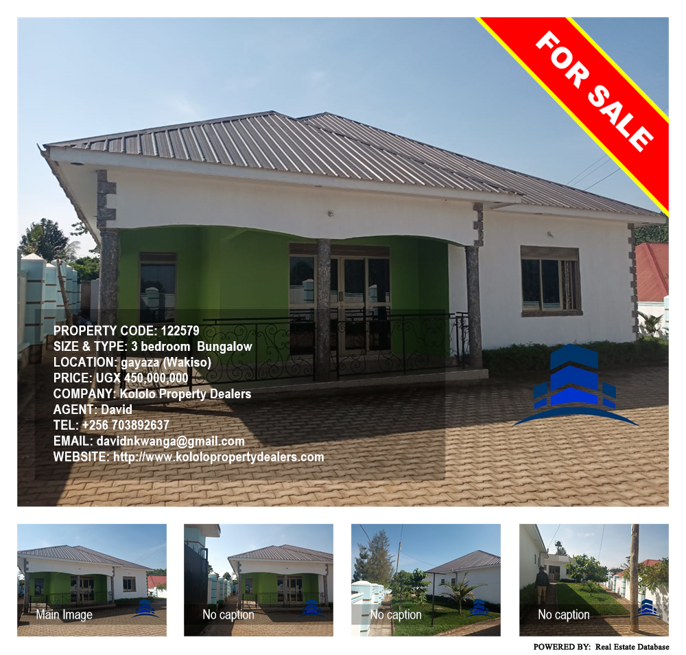 3 bedroom Bungalow  for sale in Gayaza Wakiso Uganda, code: 122579