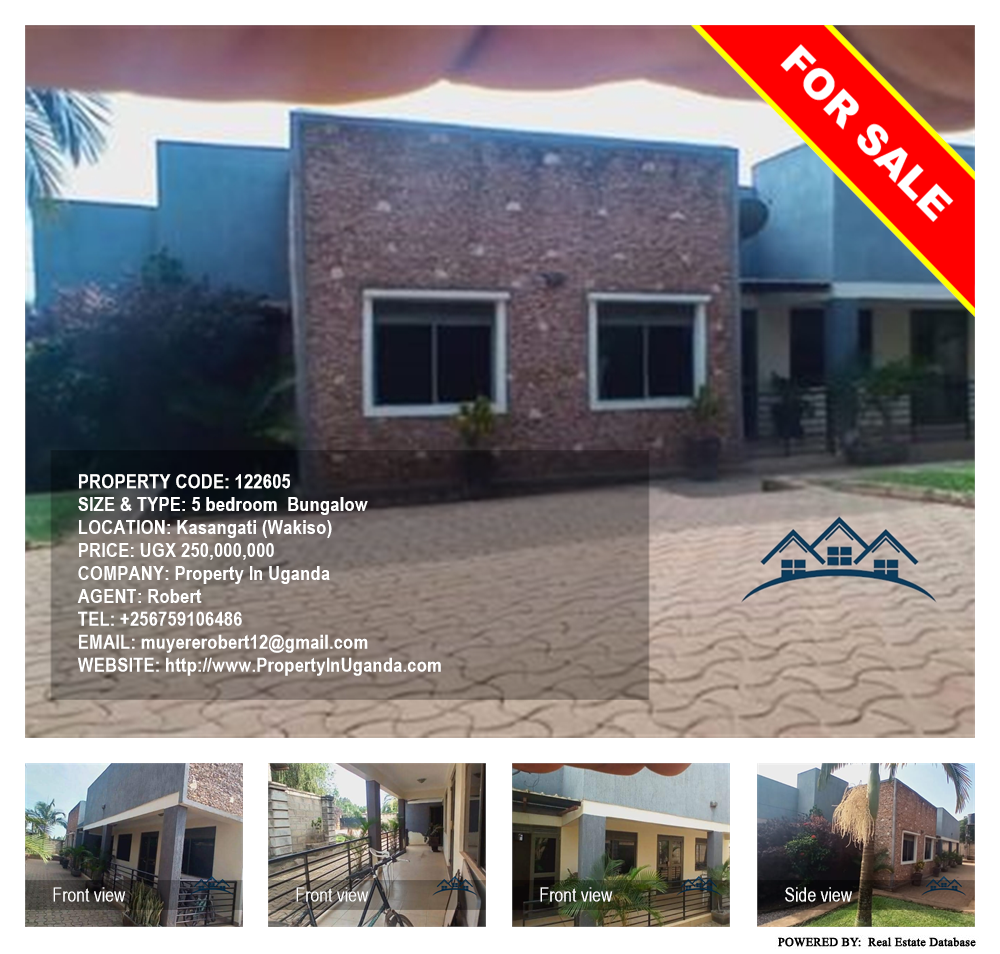 5 bedroom Bungalow  for sale in Kasangati Wakiso Uganda, code: 122605