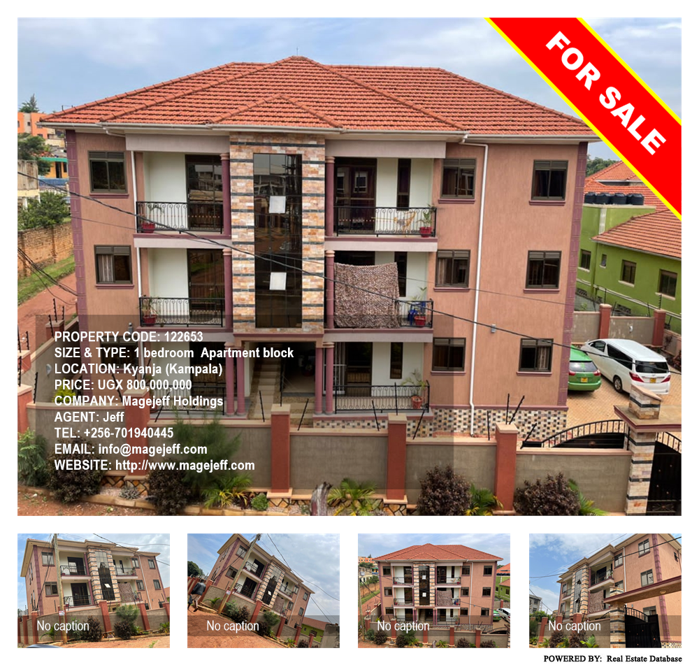 1 bedroom Apartment block  for sale in Kyanja Kampala Uganda, code: 122653