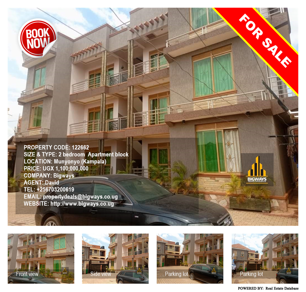 2 bedroom Apartment block  for sale in Munyonyo Kampala Uganda, code: 122662