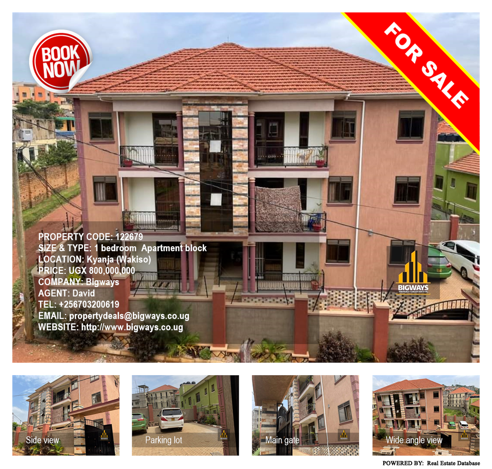 1 bedroom Apartment block  for sale in Kyanja Wakiso Uganda, code: 122679