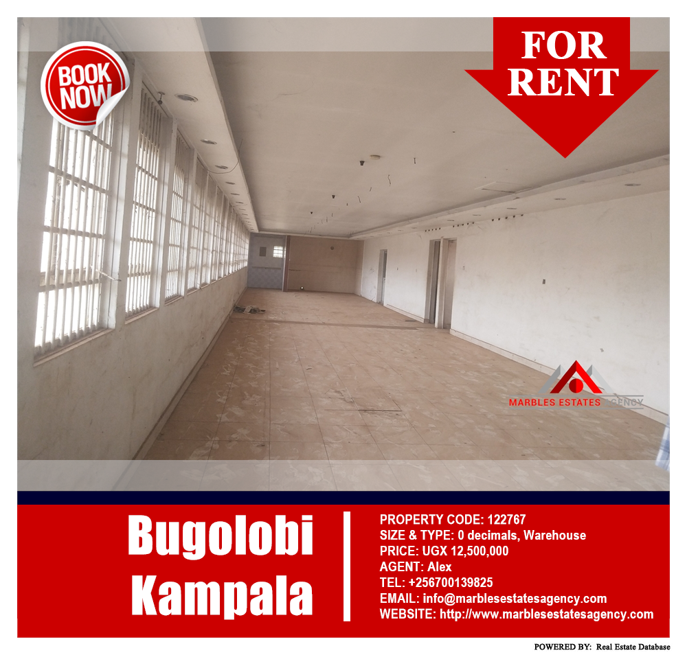Warehouse  for rent in Bugoloobi Kampala Uganda, code: 122767