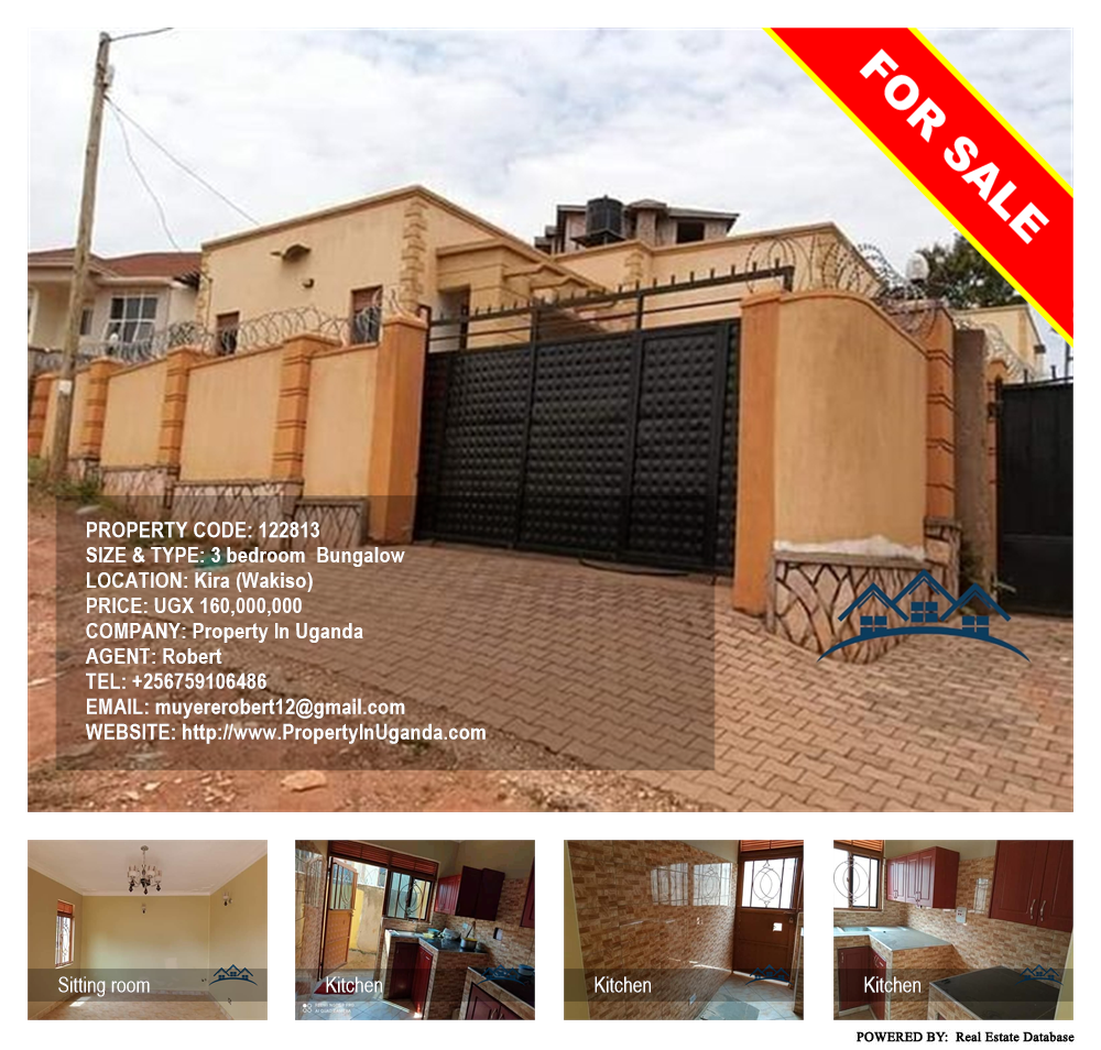 3 bedroom Bungalow  for sale in Kira Wakiso Uganda, code: 122813