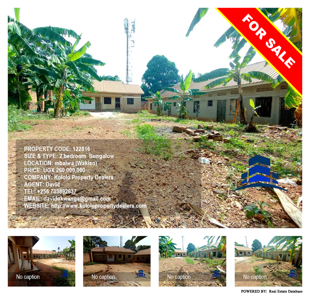 2 bedroom Bungalow  for sale in Mbalwa Wakiso Uganda, code: 122816