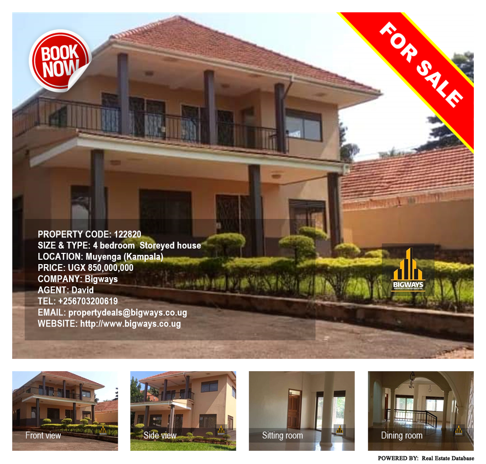 4 bedroom Storeyed house  for sale in Muyenga Kampala Uganda, code: 122820