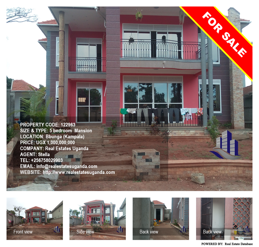 5 bedroom Mansion  for sale in Bbunga Kampala Uganda, code: 122963