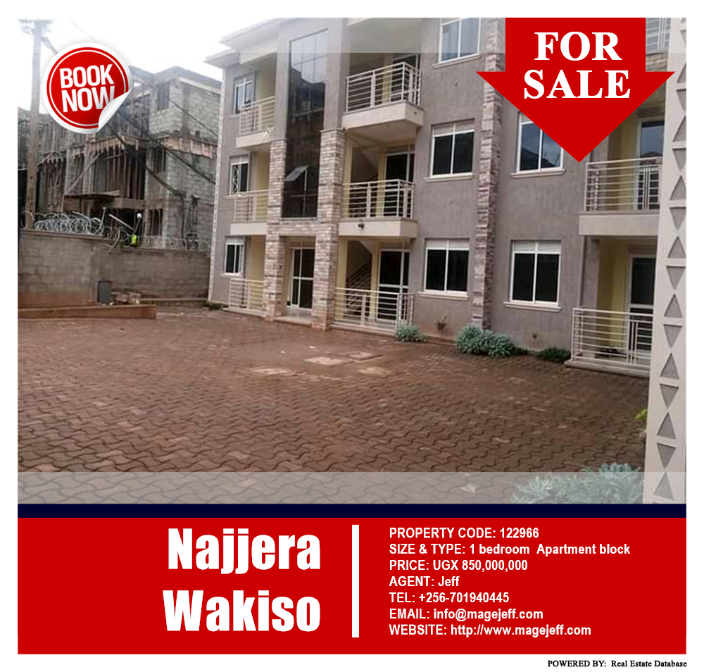 1 bedroom Apartment block  for sale in Najjera Wakiso Uganda, code: 122966