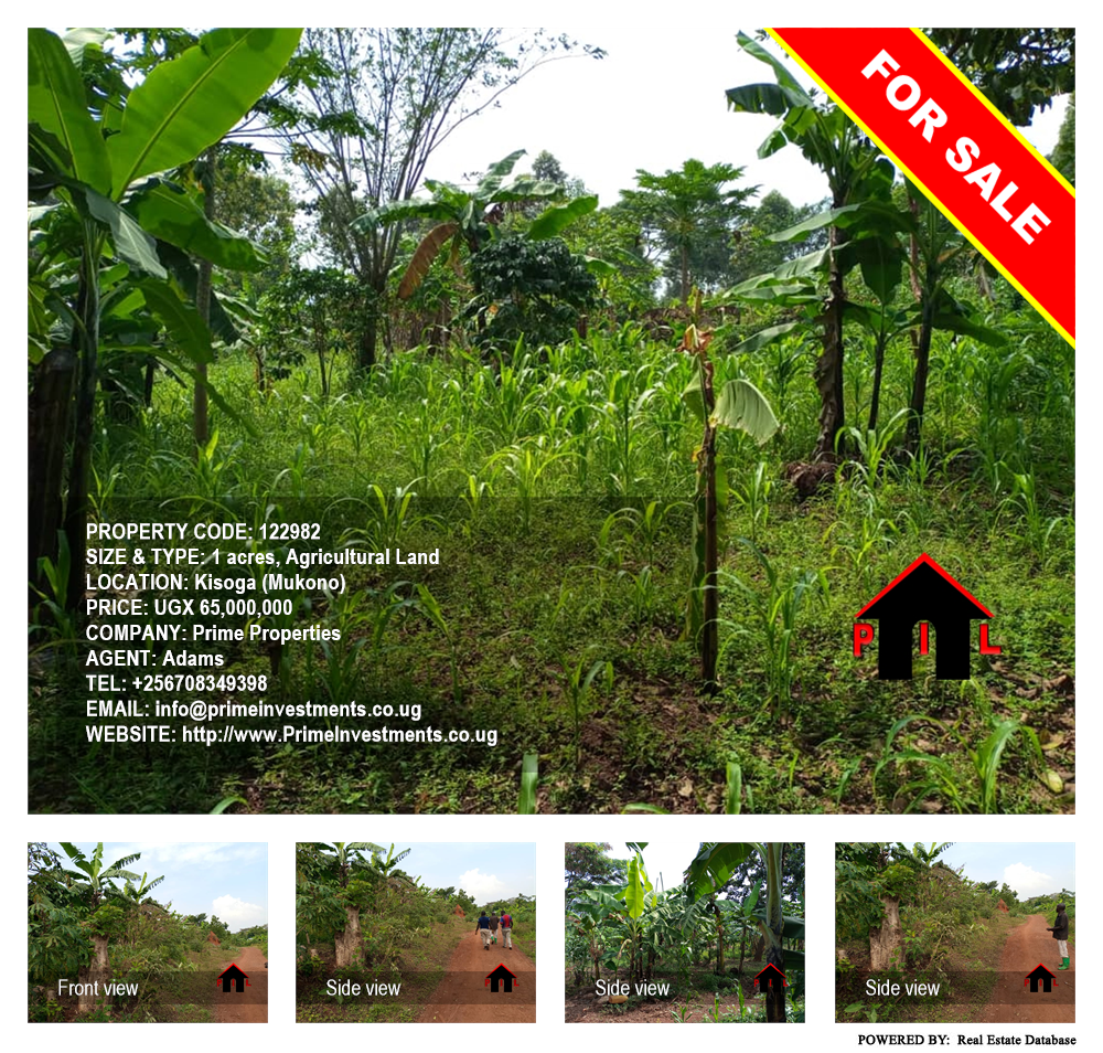 Agricultural Land  for sale in Kisoga Mukono Uganda, code: 122982