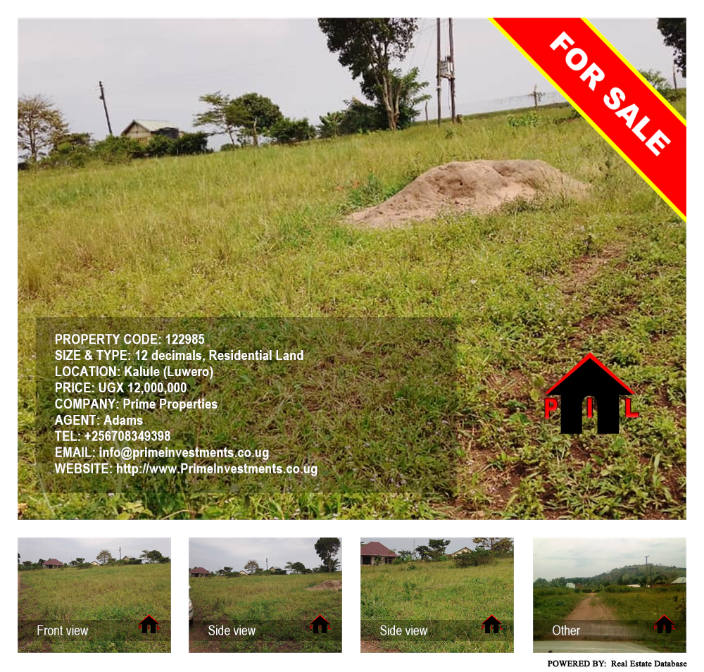 Residential Land  for sale in Kalule Luweero Uganda, code: 122985