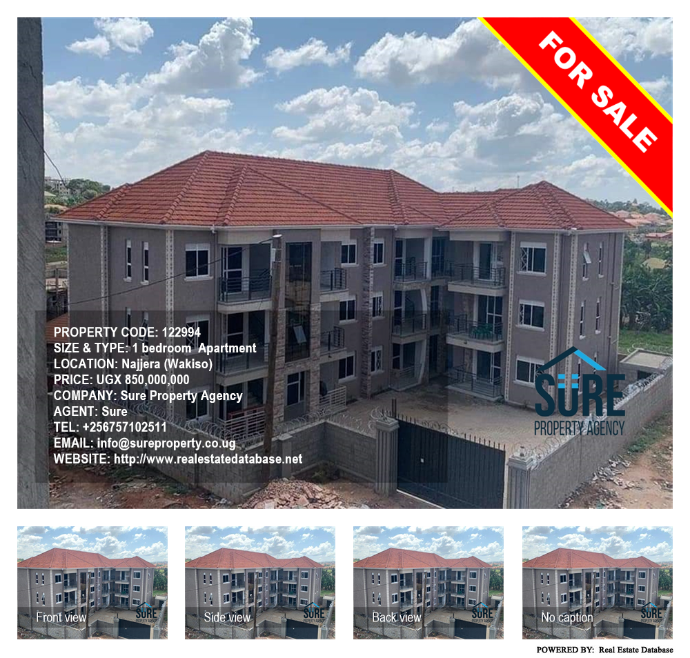 1 bedroom Apartment  for sale in Najjera Wakiso Uganda, code: 122994