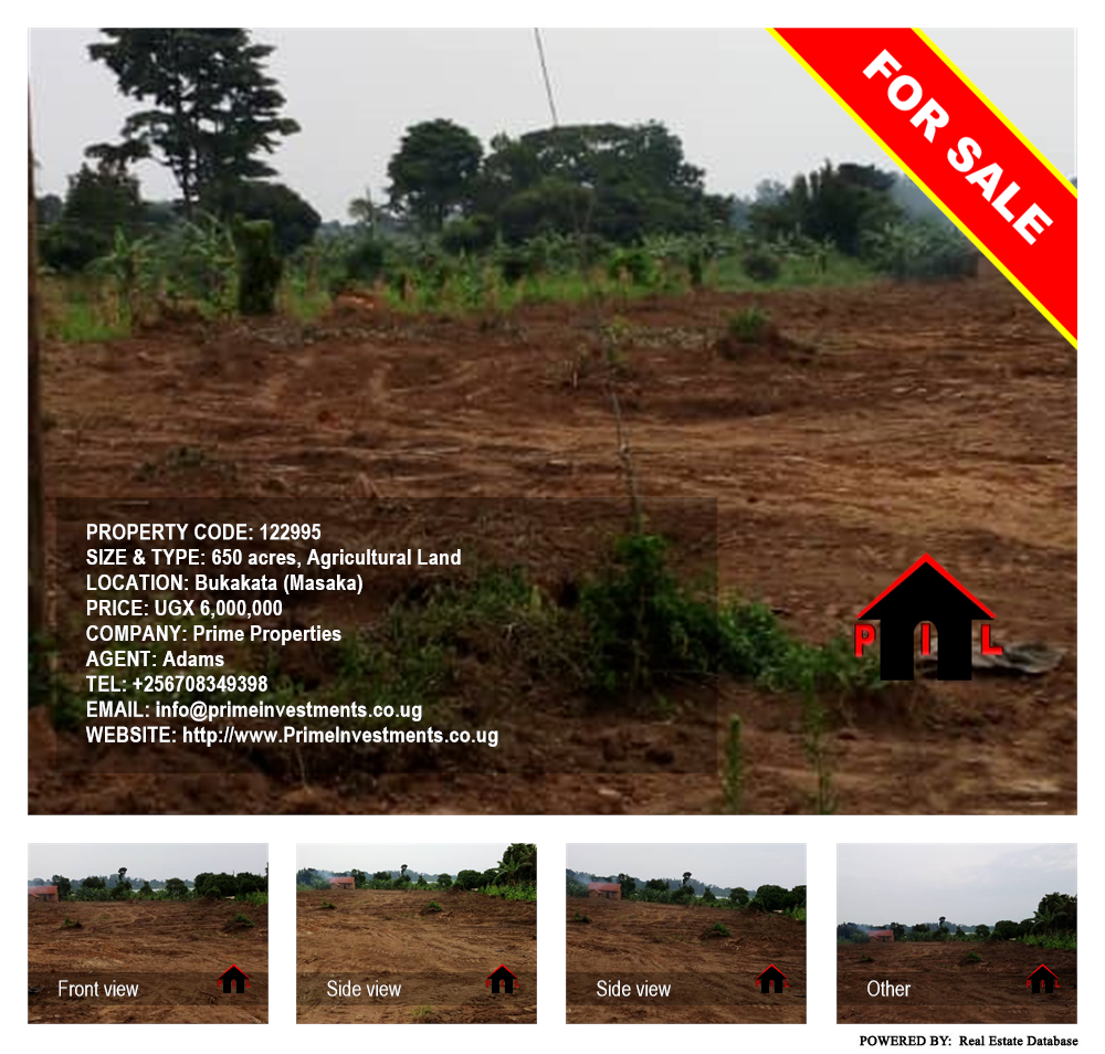 Agricultural Land  for sale in Bukakata Masaka Uganda, code: 122995