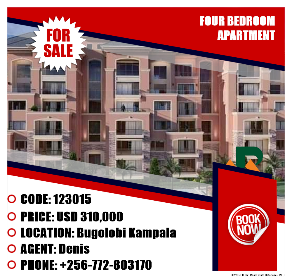 4 bedroom Apartment  for sale in Bugoloobi Kampala Uganda, code: 123015