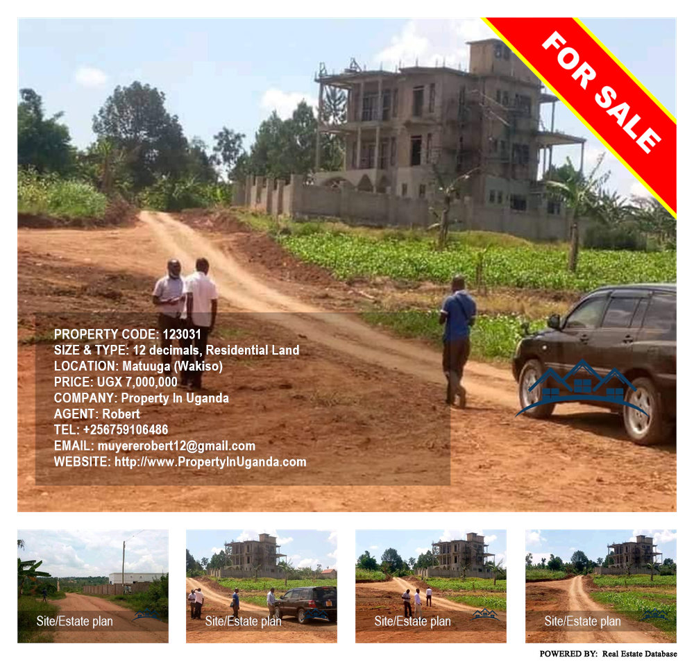 Residential Land  for sale in Matuuga Wakiso Uganda, code: 123031