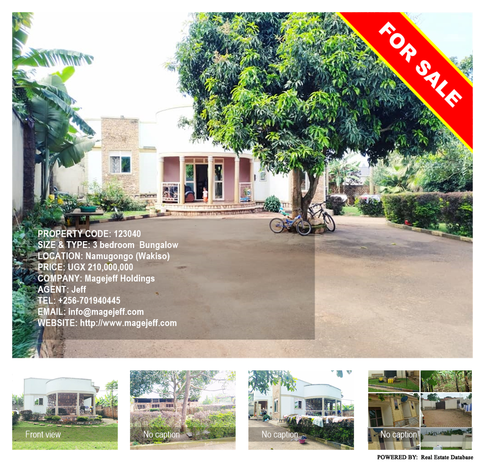 3 bedroom Bungalow  for sale in Namugongo Wakiso Uganda, code: 123040