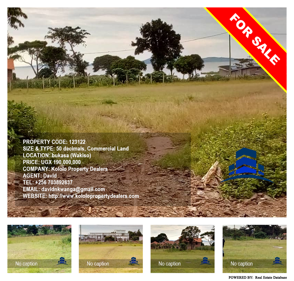 Commercial Land  for sale in Bukasa Wakiso Uganda, code: 123122