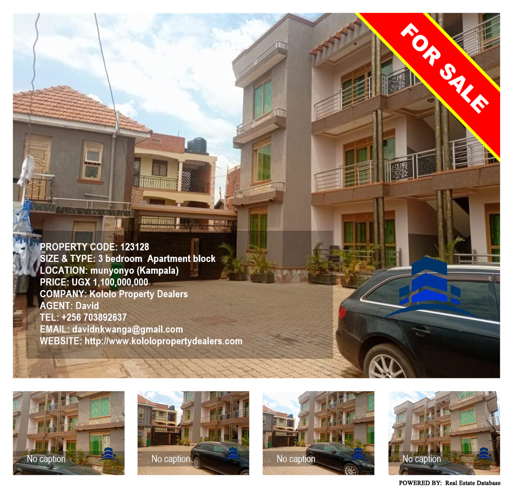 3 bedroom Apartment block  for sale in Munyonyo Kampala Uganda, code: 123128
