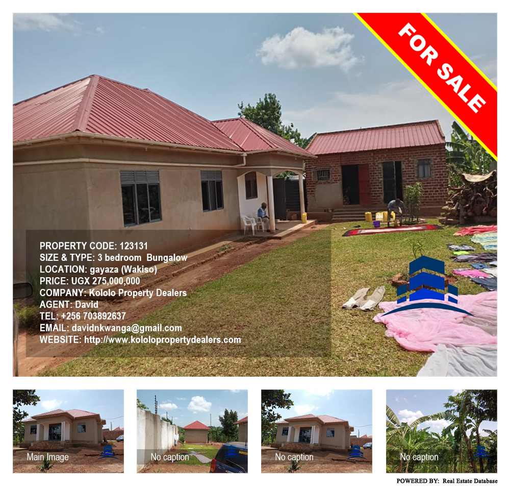 3 bedroom Bungalow  for sale in Gayaza Wakiso Uganda, code: 123131