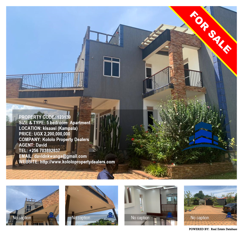 5 bedroom Apartment  for sale in Kisaasi Kampala Uganda, code: 123139